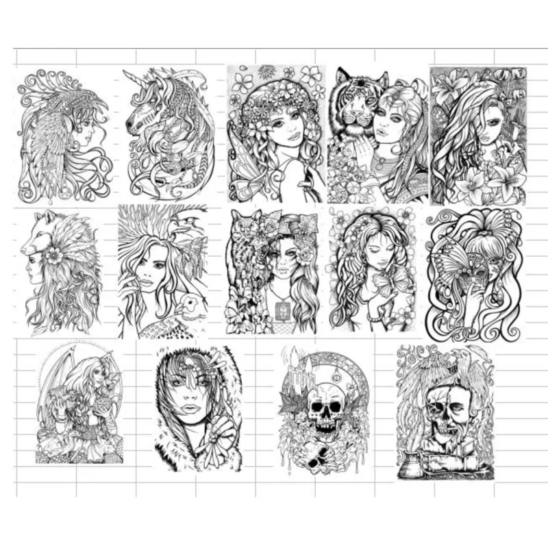 Tough girl Transparent Clear Stamps for DIY Scrapbooking/Card Making Fun Decoration Supplies  A0080