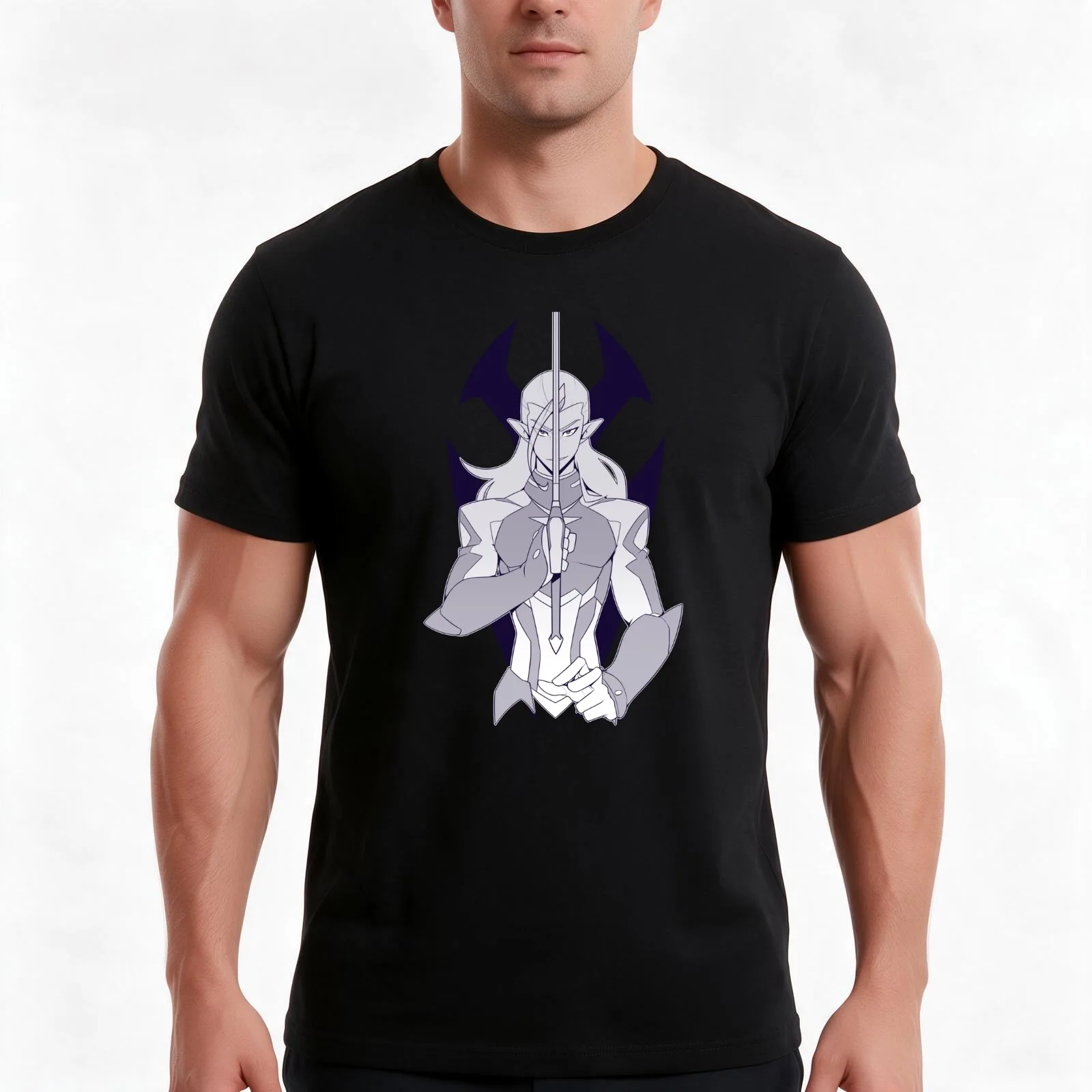 Evil Space Prince T-Shirt, Summer Casual Cotton Tee, Oversized Streetwear Tops, Vintage Graphic Print, Loose Fit Short Sleeve