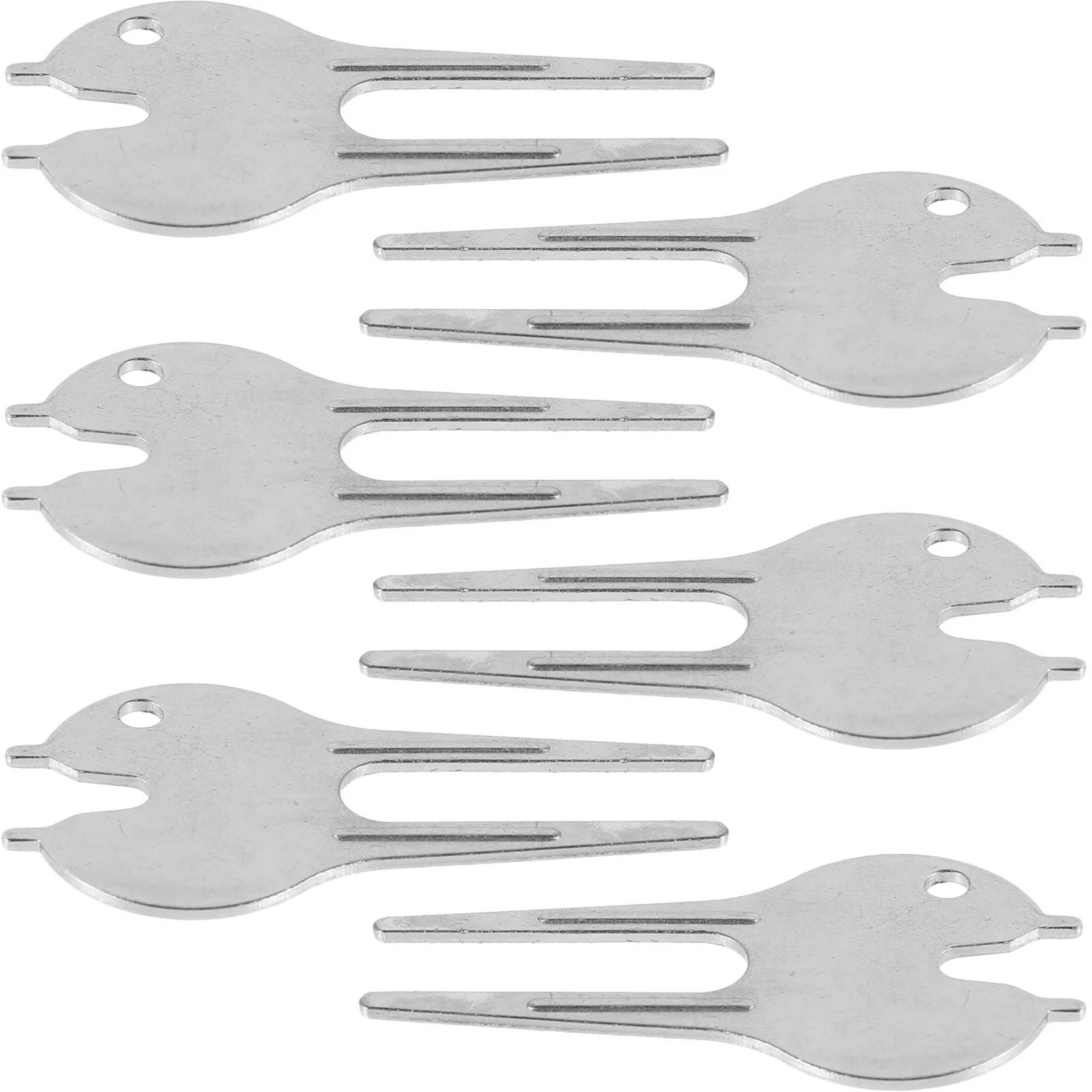 6 قطع من أدوات إصلاح الحديقة المزخرفة المدمجة، سطح أملس، مادة حديد متينة للاستخدام الخارجي