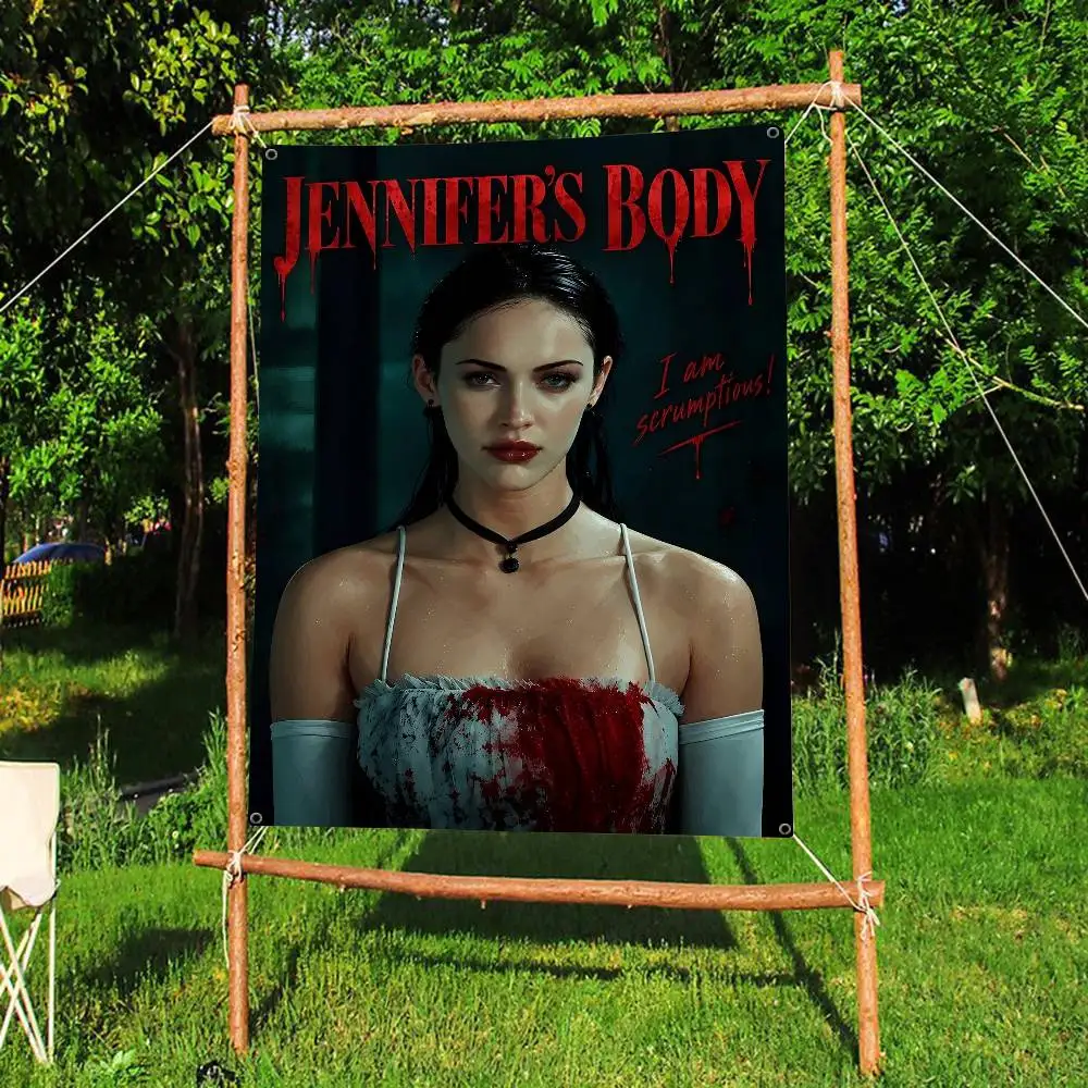Pop Movie Jennifer Body Anime Chart Flag for Living Room Home Dorm Decor Art Home Decor Banner