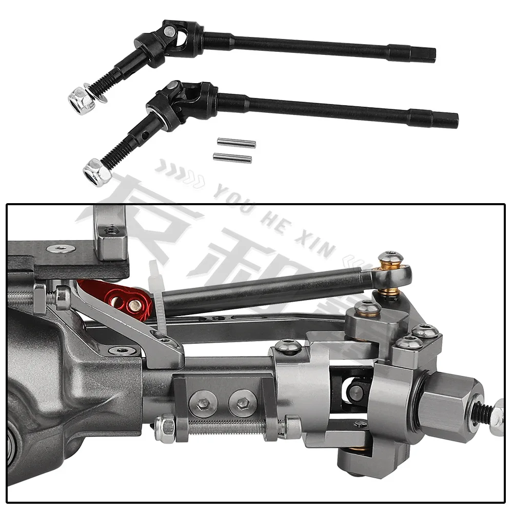 

1/10 Axis SCX10 I Straight Front Axle RC Car Replacement and Upgrade Hard Steel Universal Front CVD Drive Shaft