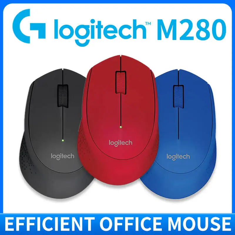 Logitech M280 Wireless Mouse Light Slim 10m Range 1000 DPI Precise Tracking Durable 18-Month Battery