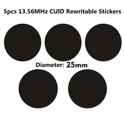 5/10/20Pcs IC CUID Android App MCT Modify 13.56MHz UID Changeable 1K S50 Tags Card Adhesive Sticker Keyfobs Block 0 Writable