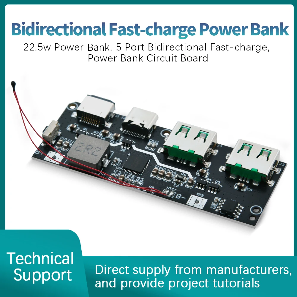 

18650 Power Bank Charging Module LED Dual USB 5V 4.5A 22.5W Micro/Type-C USB Temperature /Circuit Protection For DIY Electronic