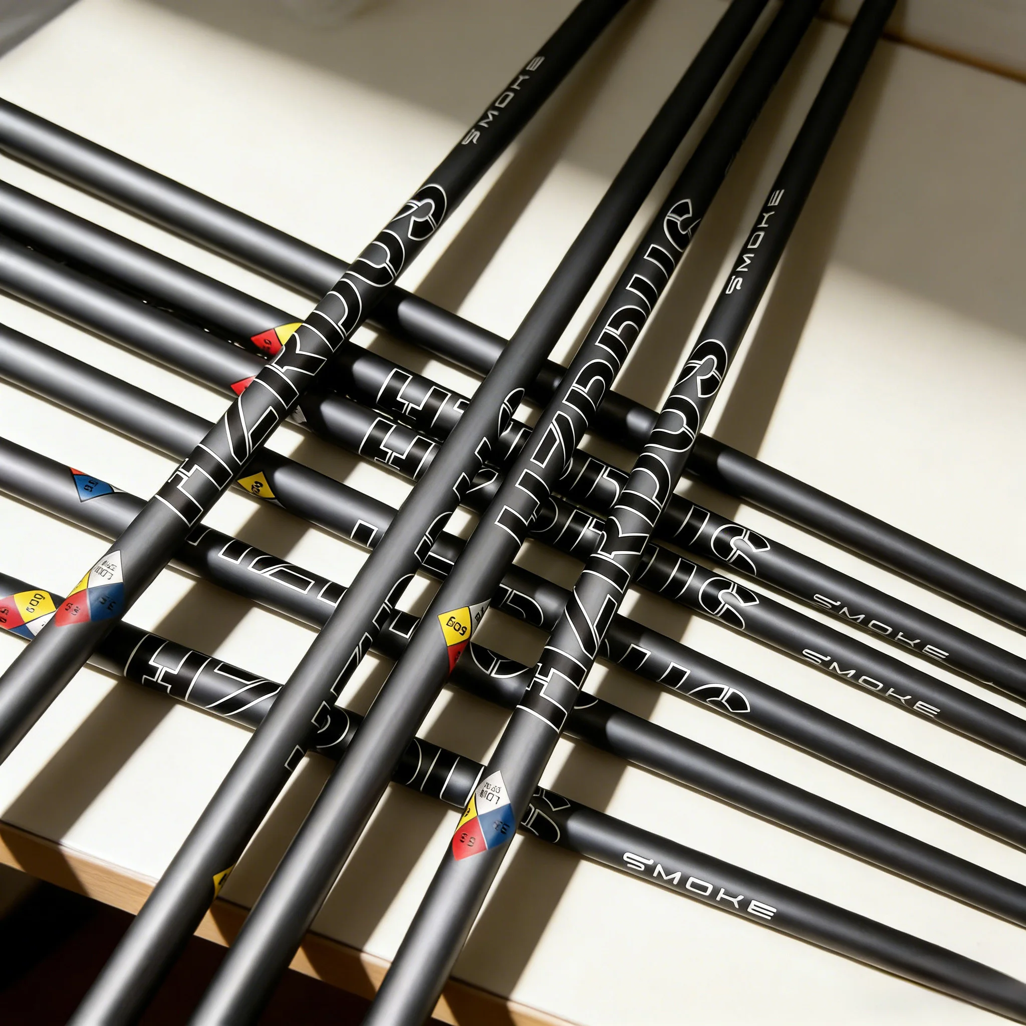 

Brand New Smoke Golf Club Shaft, with Optional Hardness 5.5/6.5, Designed for High Elasticity and Easy Ball Elevation, Suitable for Training and Competition.