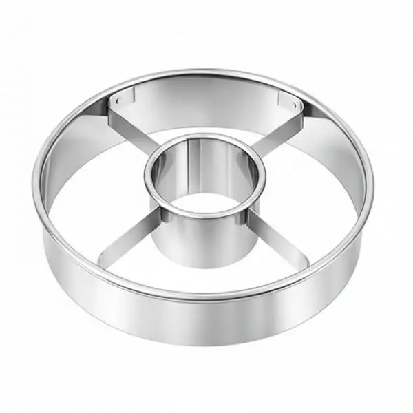 2-6pack Stainless Steel Doughnut Cutter Versatile Donut Band Cutter Donut Form