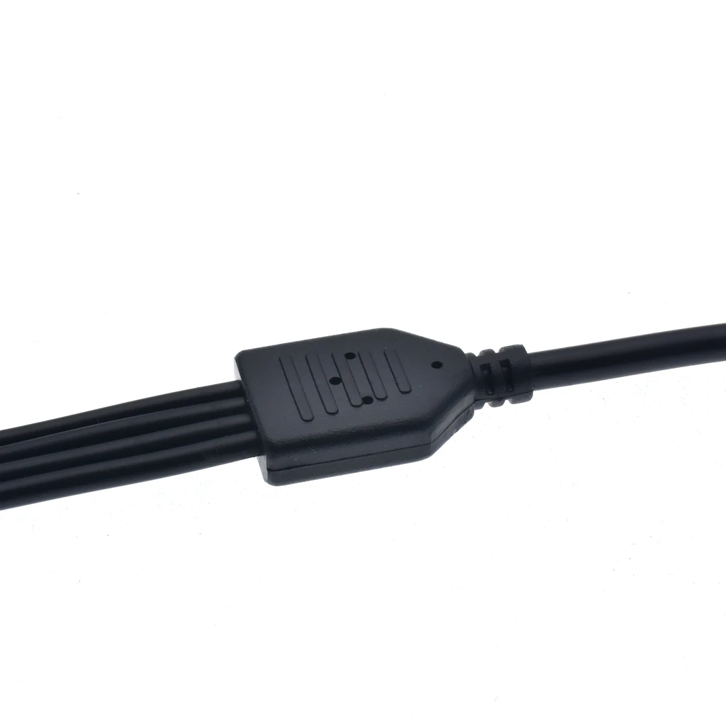 DC 1 Female to 4 Male Way Output Power Splitter Cable Y Adapter for CCTV Security Cameras and LED Strip Lights