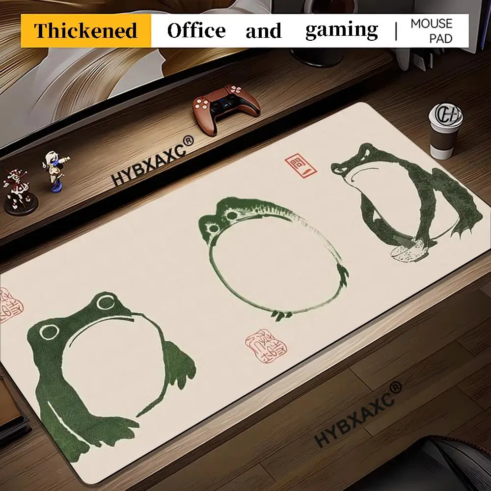

HD Japanese Art Frog Painting Mouse Pad XXL Office Gaming Mousepad Rubber Non-Slip Long Desk Mat Large Computer Laptop Mouse Pad
