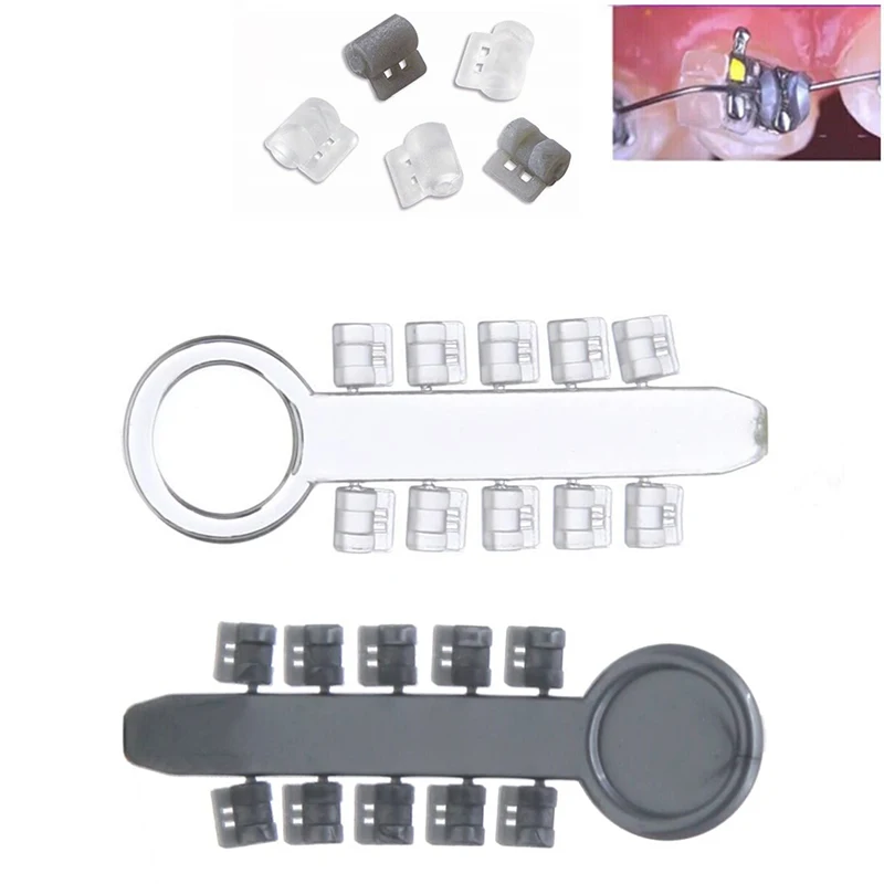 1PCS Dental Orthodontic Rotation Wedges Elastic Ligature Ties Rubber Bands Rotary Torsion Pad For Brackets Dental Consumable