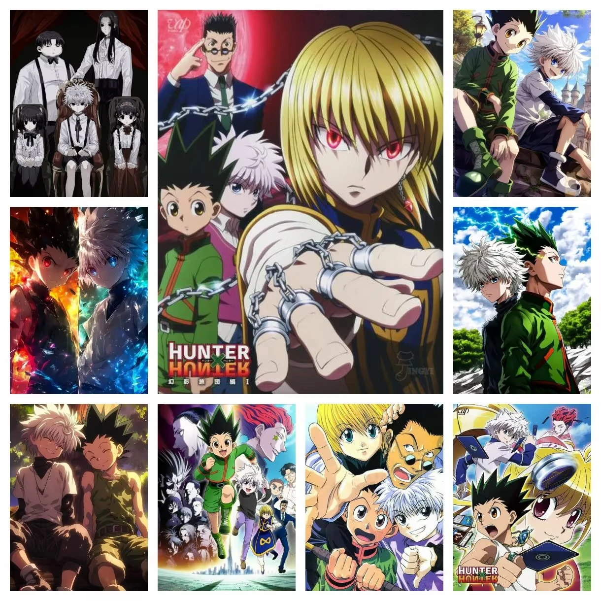 

2025 New Popular Anime Hunter X Hunter Diamond Painting Kit Diamond Embroidery Cross Stitch Handmade Gift Crafts Home Decor Gift