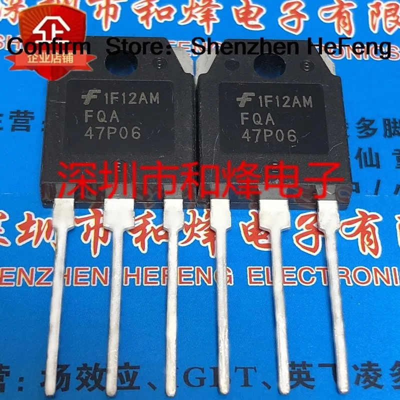 

5PCS-10PCS FQA47P06 P TO-3P -60V -55A Really Stock Best Quality Guarantee Transistor Quality