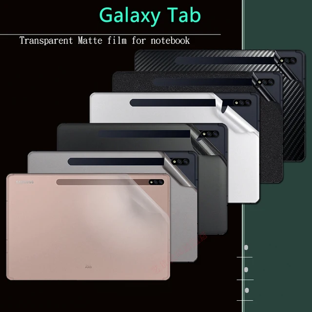 Specjalna konstrukcja 1 szt. Tylna + naklejka z boczną skórą folia ochronna do Samsung Galaxy Tab S7 FE T733 12.4 11 S8 Ultra 14.6