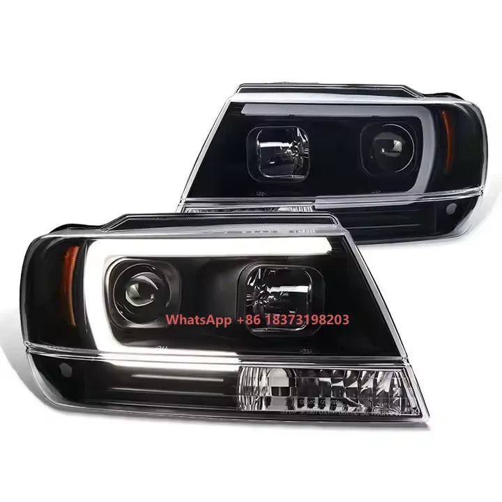 

For Grand Cherokee 1999-2004 Car Headlight Accessories Modified LED DRL Headlight Upgrade LED Far and Near Car Headlight