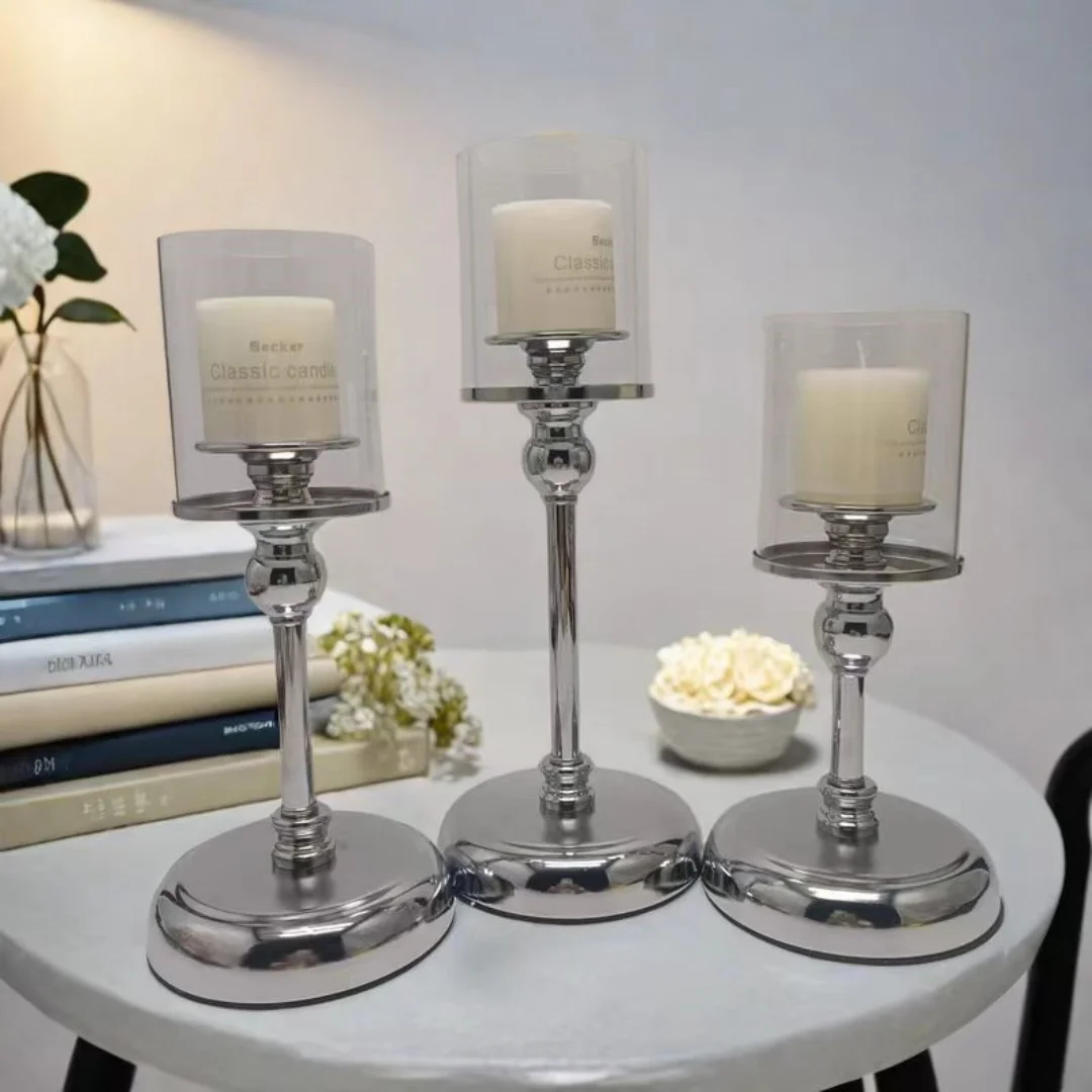 Light Candlestick Nordic Retro Romantic Table Candlelight Dinner Props Household Decorations