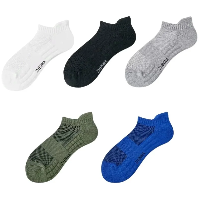 5Pairs الرجال الجوارب الرياضية القطنية تنفس العرق ماصة ومقاومة للرائحة عالية الجودة المرأة جورب مريح للجنسين سوكس