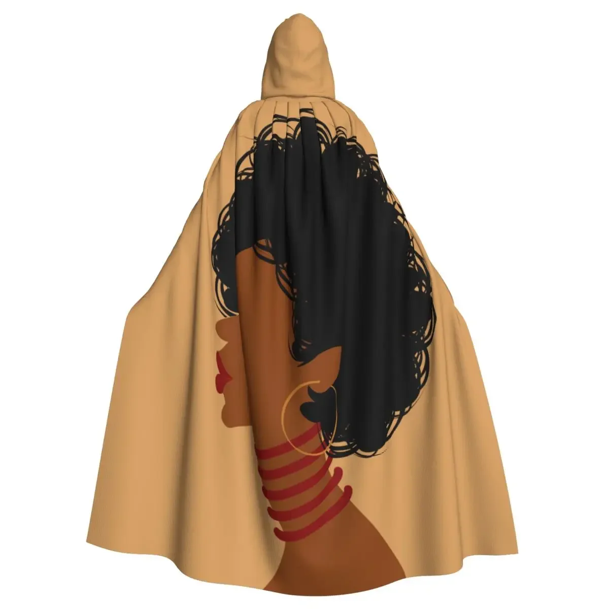 Unisex Witch Party reversibile con cappuccio Adult Vampires Cape African Woman