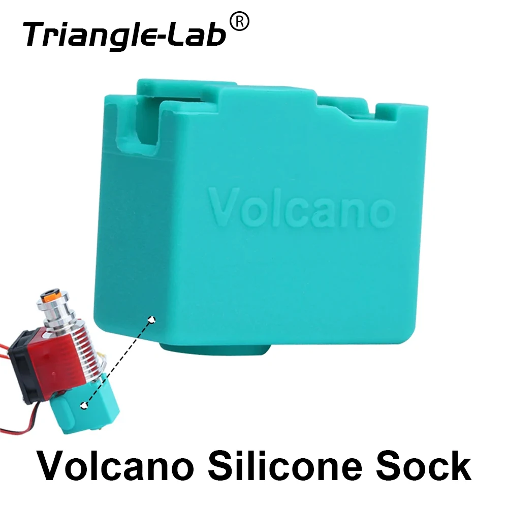 

Trianglelab High Temperature resistance Volcano Silicone Sock socks Maximum 320℃ for Volcano HOTEND AERO DDB Hemera Matrix