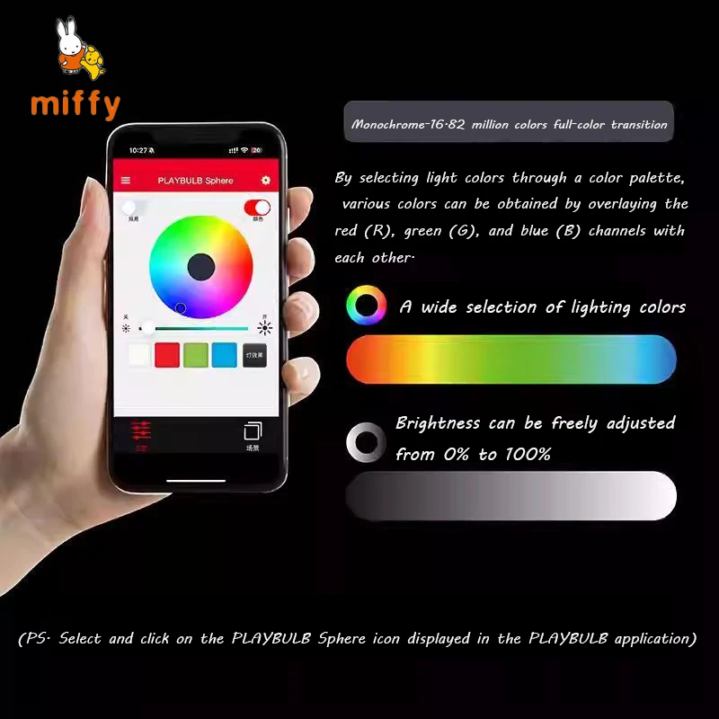 Kawaii Miffy Altoparlante Bluetooth senza fili Cartoon Effetti di luce colorati Accessori anime Dopamina Audio Bluetooth Regali per ragazze