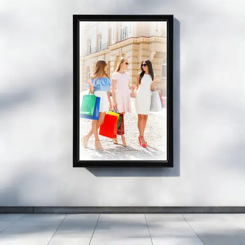 23.6 * 1.2 * 35.8 Inch LED Poster Display, 110v Narrow Edge Advertising Display Suitable for Cinemas, Offices, And Exhibitions