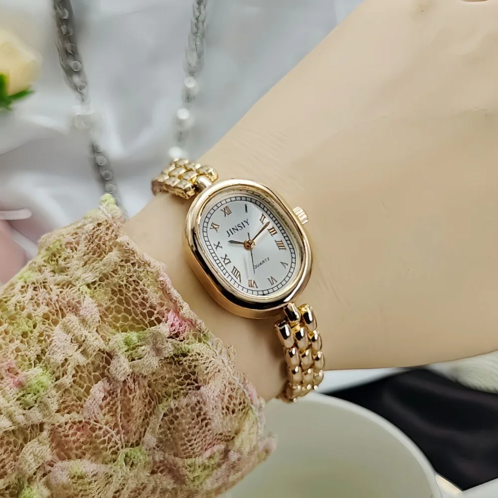 Brand Ladies Gold Watch Roman Dial Women Quartz Watch Thin Bracelet Watches Luxury Gift Wristwatches Relojes Para Mujer