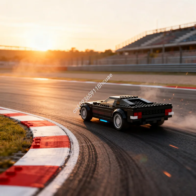 

215pcs MOC Chevroleteed Corvette City Champions Model Building blocks Architecture Assemble DIY Christmas gifts idea toy Brick