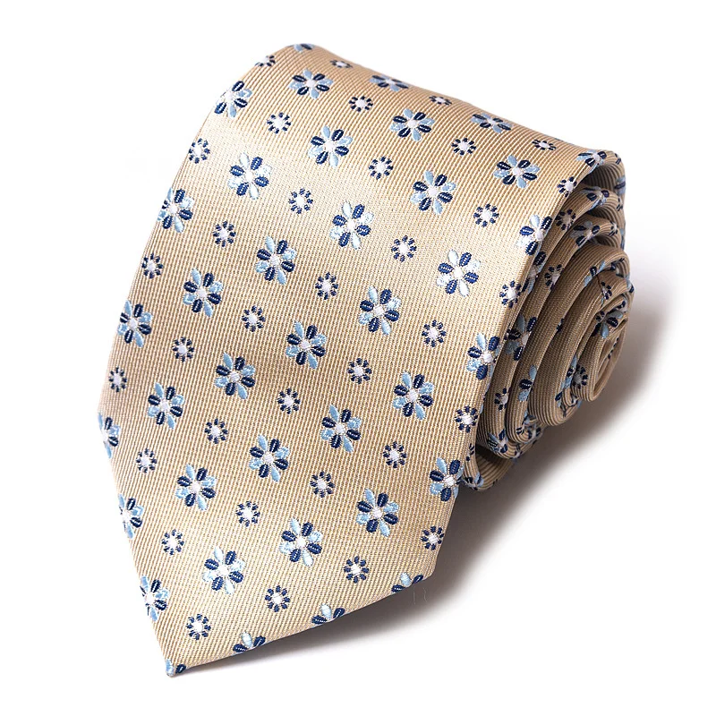 Corbatas de boda de alta calidad para hombre, corbatas con estampado de tiras azules, accesorios de ropa de oficina diarios, regalo para hombre
