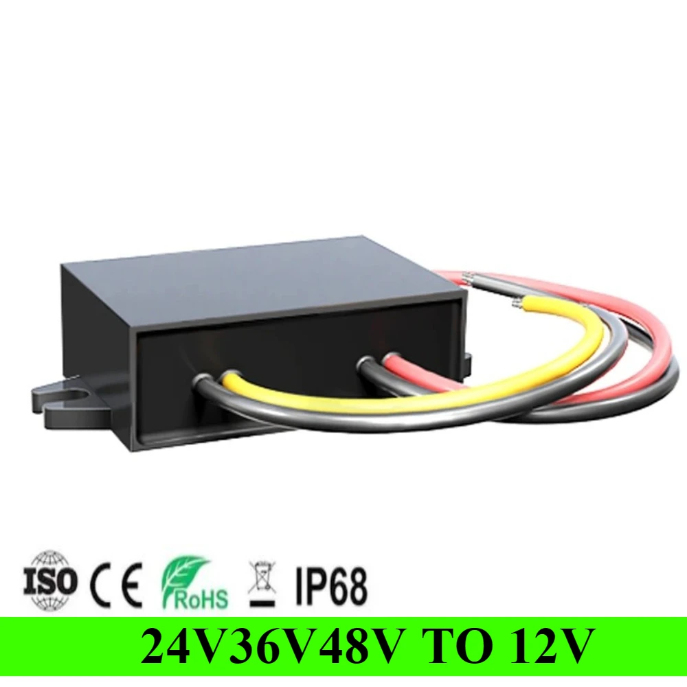 

24V to 12V 1A 2A 3A 5A 10A DC-DC Power Conventer Voltage Regulator Buck 24V 36V 48V 60V to 12V 3A 36W DC to DC Converter CE