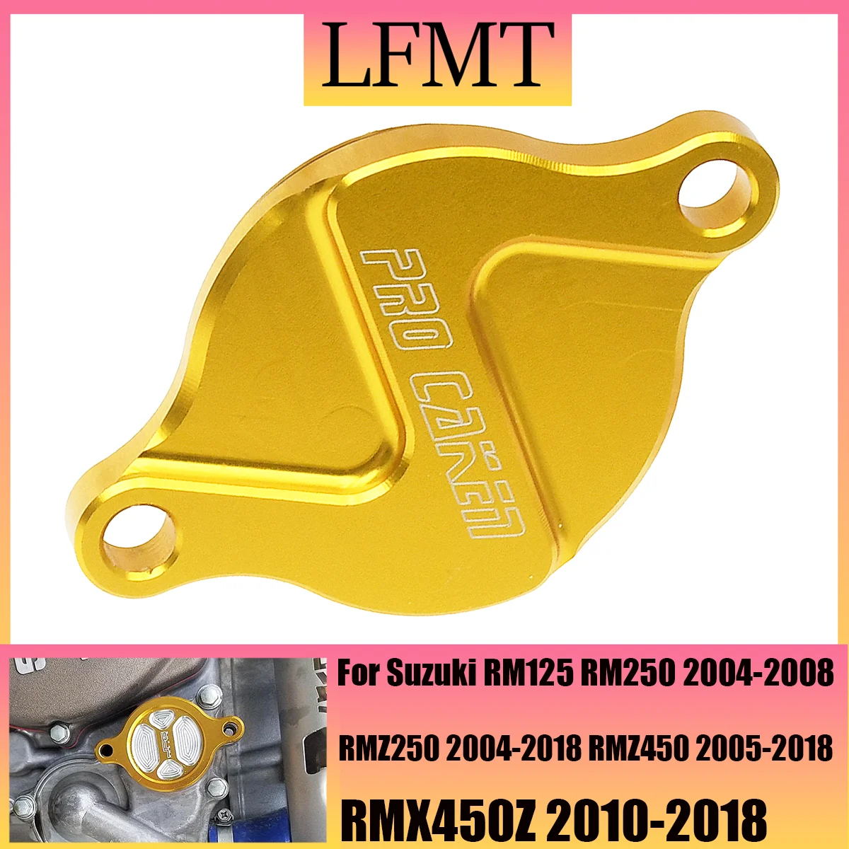 For Suzuki RM Z250 Z450 RMZ250 RMZ450 RMX450Z RMX 450Z 2005-2014 2015 2016 2017 2018 Motorcycle CNC Engine Oil Filter Cover Cap