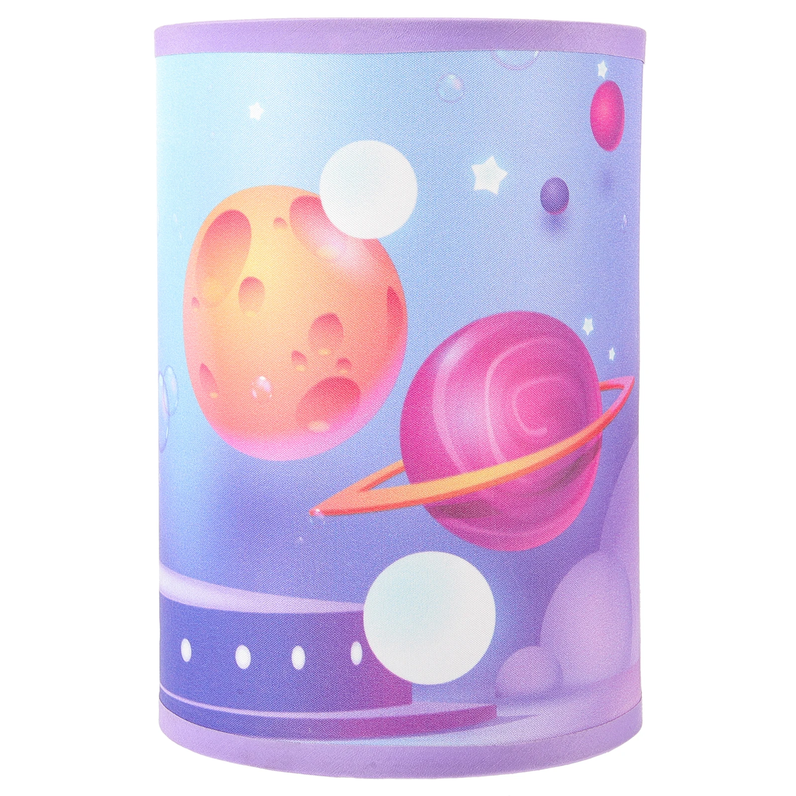 

Space Themed Kids Lamp Shade 140mm Cartoon Anime Light Cover for Bedroom Table Lamps Floor Lights Nursery Decor Wrought Iron