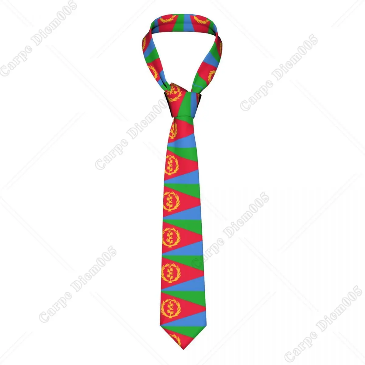 Eritrea Flag Neckties Mens Personalized Silk Neck Tie for Office One Size