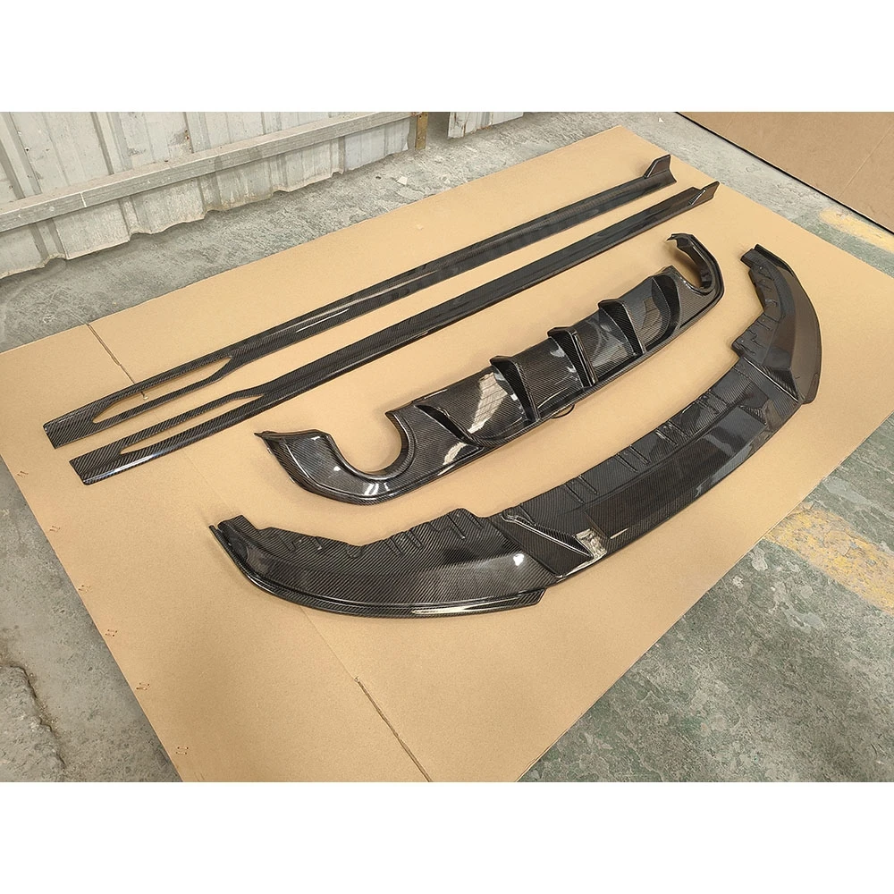 

Carbon Fiber For BMW 4 Series G26 425i M Sport 2020+ Front Bumper Lip Rear Diffuser With Light Side Skirts Exterior Accessories