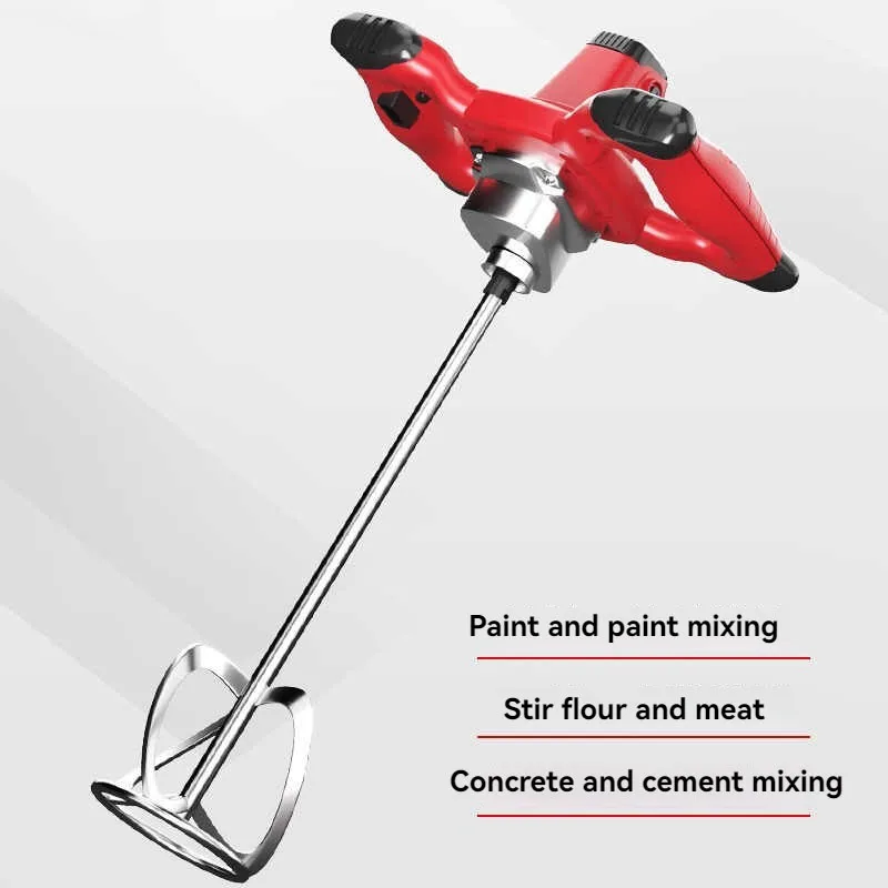 3100W Electric Industrial Mixer High Power Speed Regulating Paint Concrete Hand-held Steering Wheel Mixer