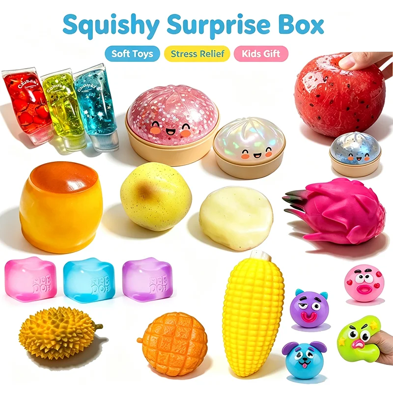 Pressing Fun Fidget Stress Relief Surprise Surprise Box Toys Novelty Stress Relief ASMR Sensory Stress Relief  Fruit Toy Durian