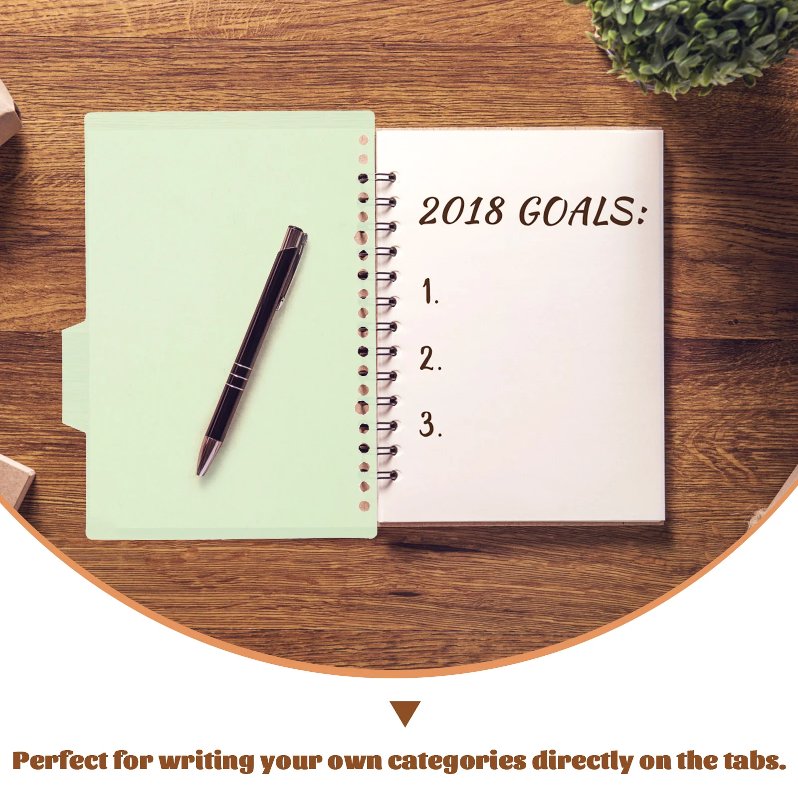 

Vibrant Loose Leaf Binder Tabs Plastic Dividers for Organizing Notebooks Files Reports Index Categorization