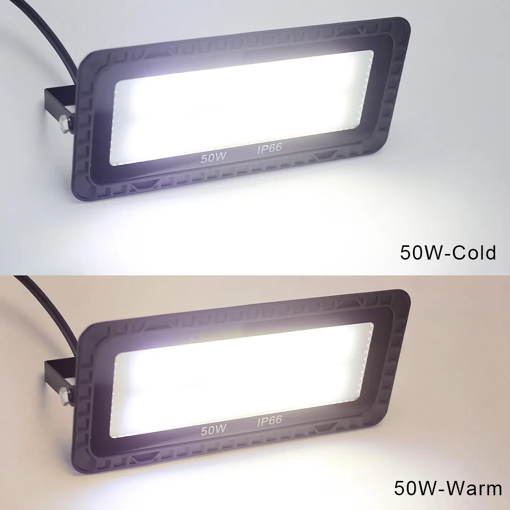 LED كشاف ضوء 100 واط 200 واط IP66 مقاوم للماء الإضاءة في الهواء الطلق حديقة إضاءة الشوارع COB الكاشف الأضواء الجدار LED الكاشف