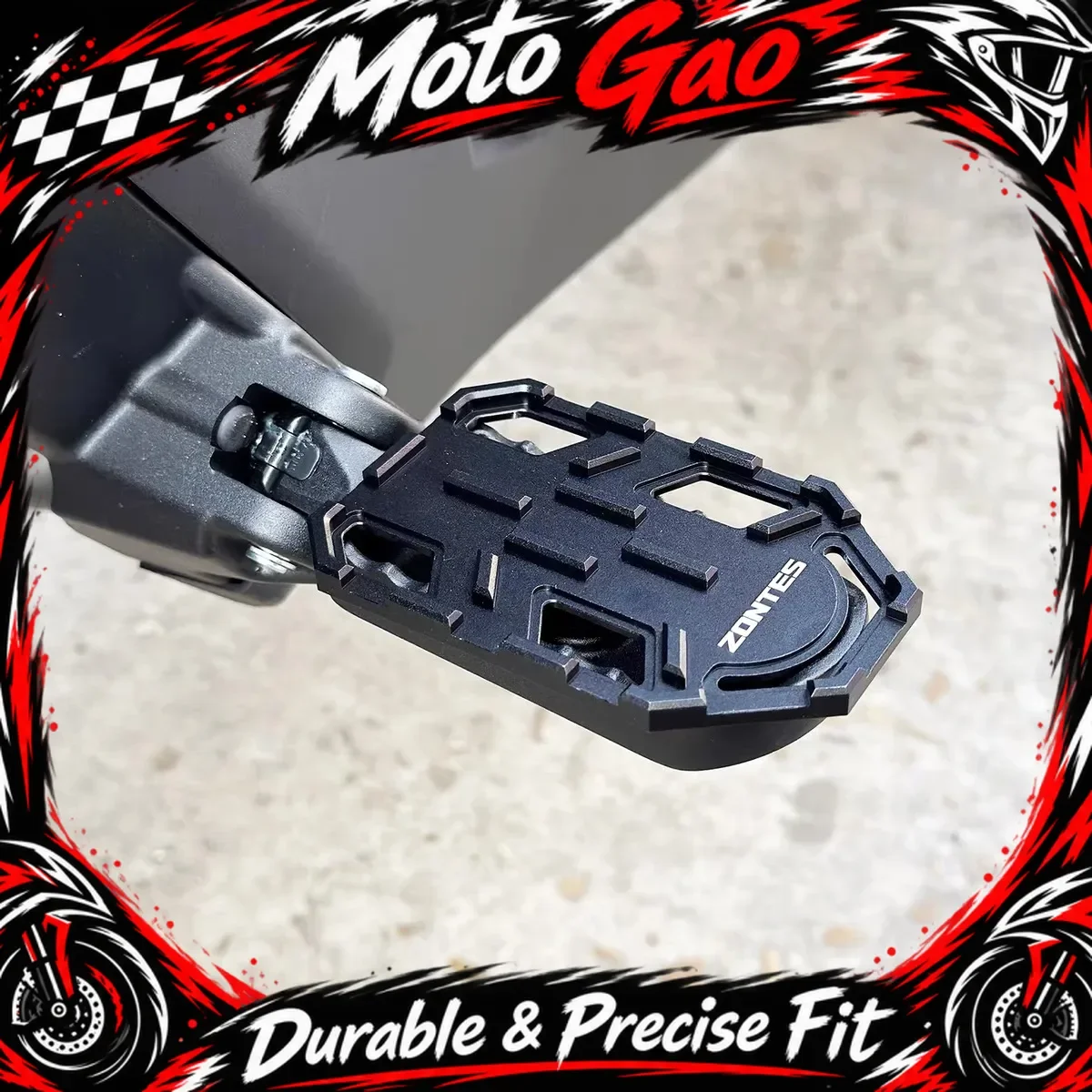 FOR ZONTES 368G Modified Pedals: Enlarged Anti-slip Aluminum Alloy Center-mounted Pedals ZT350T-G Left and Right Pedals