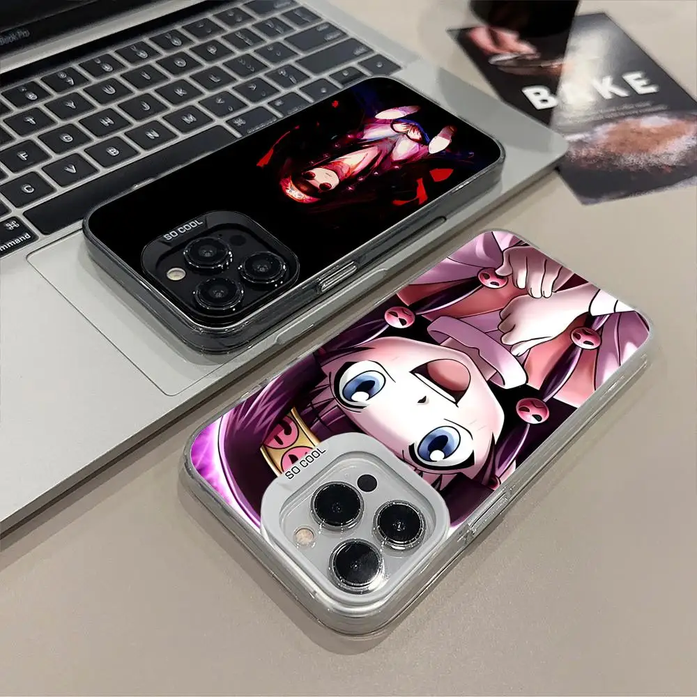 

Чехол для телефона Hunter Alluka Nanika для iPhone 17, 16, 15, 14, 13, 12, 11 X XR XS 8 7 Pro Max Plus, полупрозрачный цветной защитный красивый