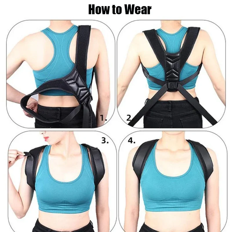 Back Shoulder Posture Corrector Adjustable Belt Clavicle Spine Support Reshape Your Body Home Office Sport Upper Neck Brace