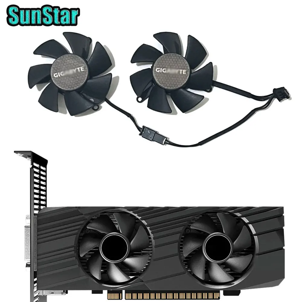 

NEW FS1250-S2053A GTX 1650 GPU VGA Video Cooler Video Card Cooling Fan For Gigabyte GTX 1650 1630 Low Profile 4GB Graphics Card