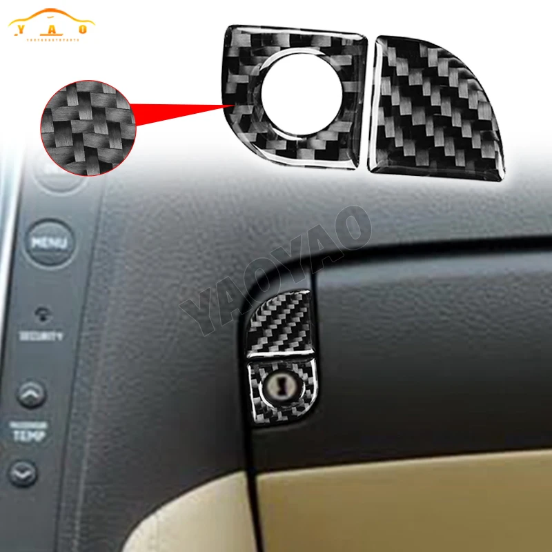 

Carbon Fiber Stickers Storage Box Switch For Lexus GS 2006 2007 2008 2009 2010 2011 Car Interior Decorative Accessories