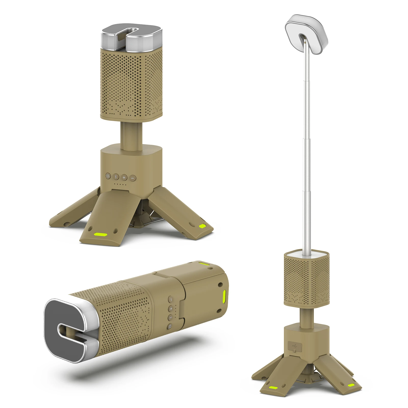 

Outdoor Camping Light Telescopic and Collapsible, Flash Light with Magnetic Base, 14000mAh USB C Rechargeable IPX7 Work Light
