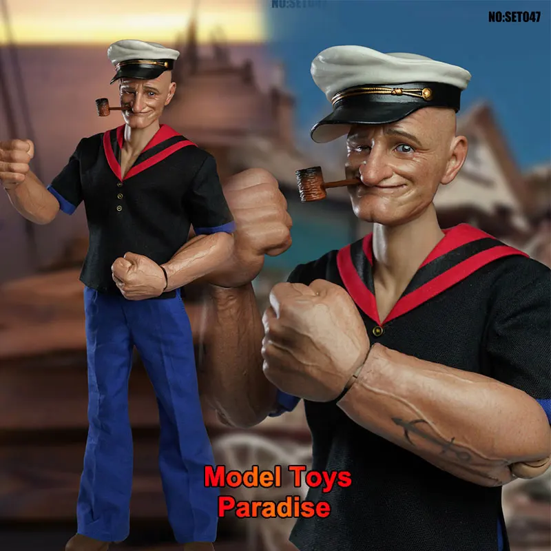 

In Stock Super duck SET047 1/6 Scale Men Soldier Comics Popeye the Sailor Full Set 12inch Action Figure Collectible Toys