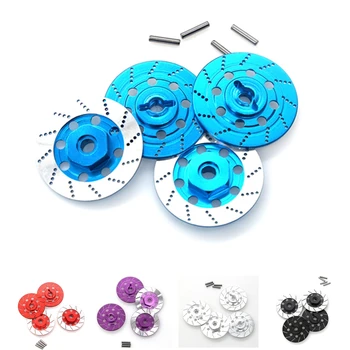 Disco de freno adaptador de cubo hexagonal de rueda de Metal de 12mm para Tamiya TT01 TT02 HPI HSP 94123 Sakura D4 1/10 RC en coche de carreras de carretera