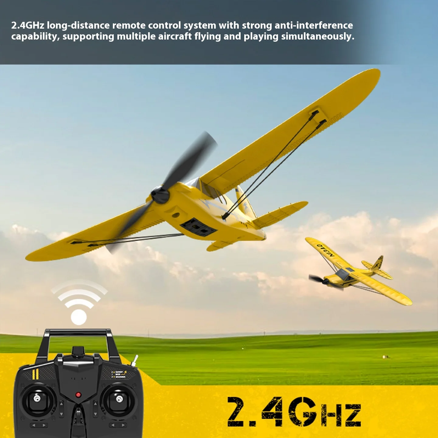 Sport Cub S2 RC avion 2.4G 3CH avion télécommandé 400mm envergure avions avec stabilisateur gyroscopique 76114 EPP mousse avion RTF