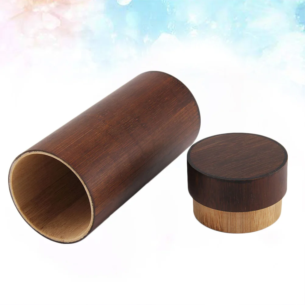 Fine Workmanship Glasses Case Portable Spectacle Container Vintage Sunglasses Dark Coffee Box Wooden Bamboo