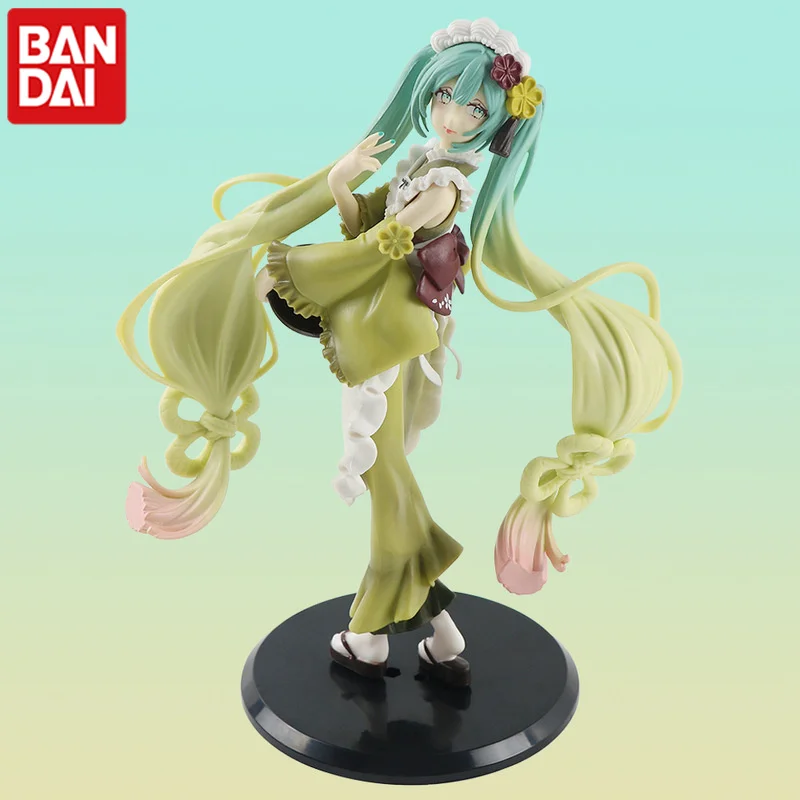 

Anime Hatsune Miku Action Figures Beautiful Girl Miku Matcha Princess Secondary Landscape Animation Surrounding Model Ornaments