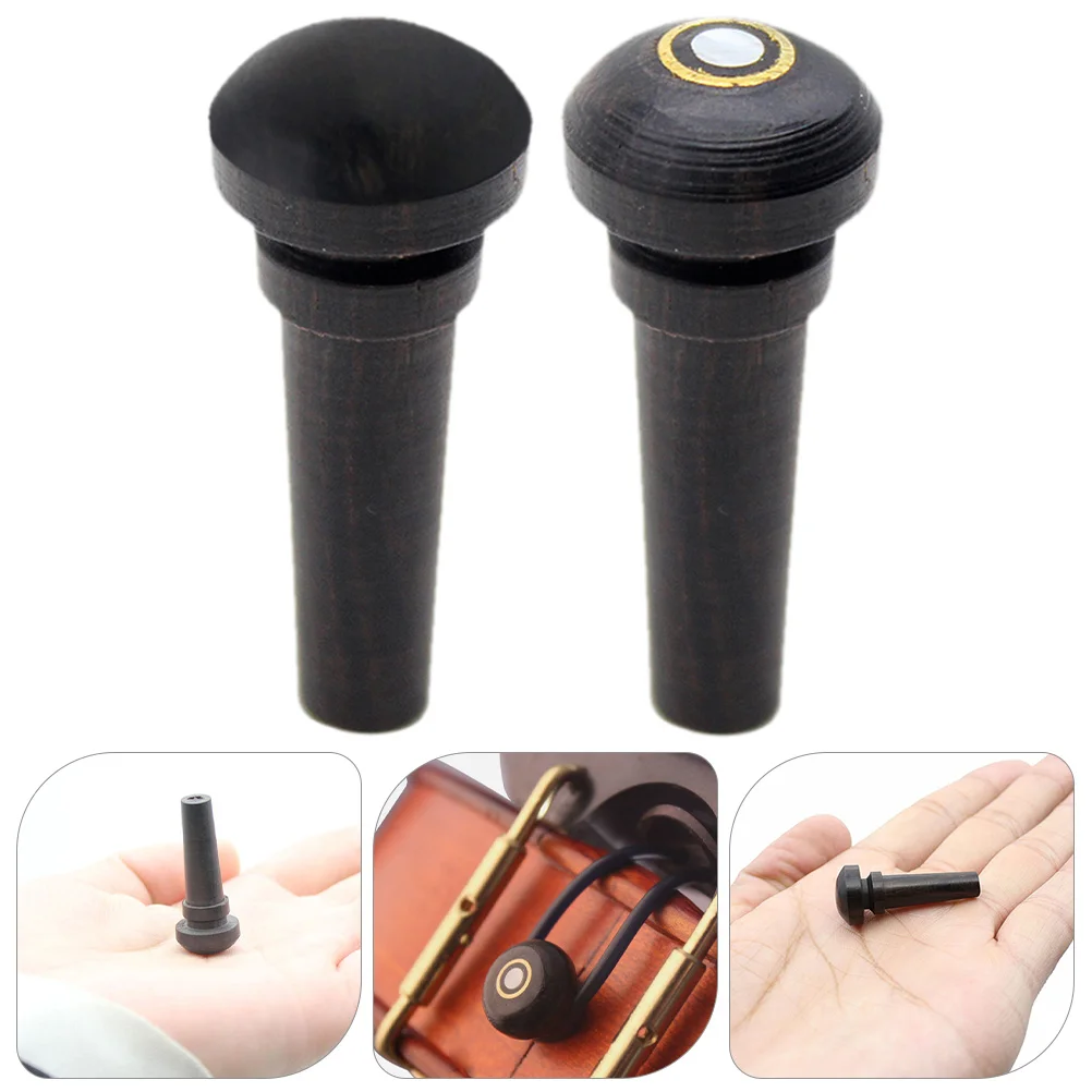 

6 Pcs Violin End Nail Part Accessories Instrument Replacement Bridge Pin