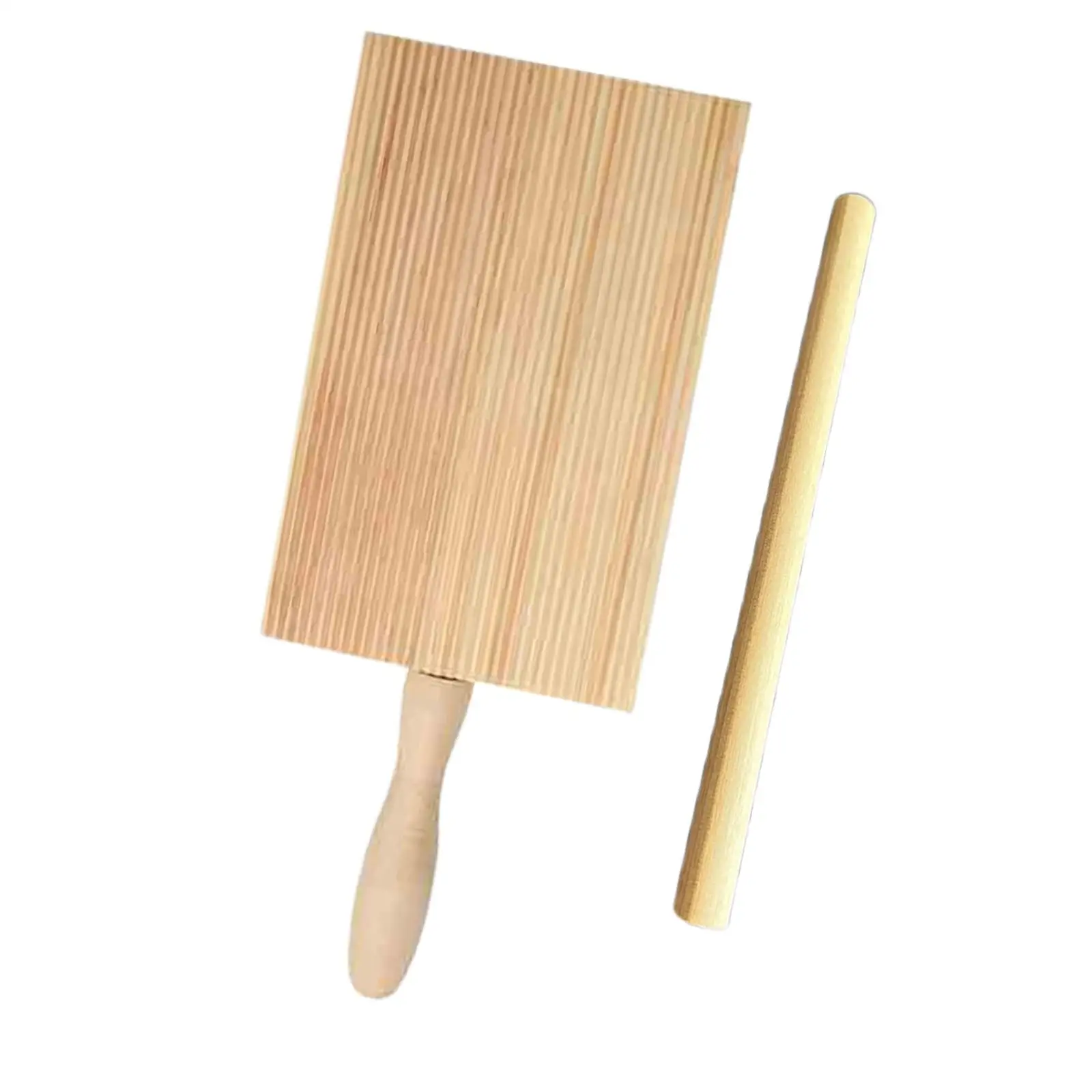 Pasta Gnocchi Making Board Homemade Wood Deep Grooves Garganelli Board Italian