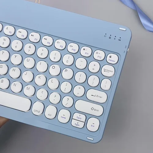 Imagen 2 del producto Juego de teclado y ratón Bluetooth para iPad Pro Air 2024, Xiaomi, Samsung, tableta, teléfono, teclado inalámbrico Universal de 10 pulgadas