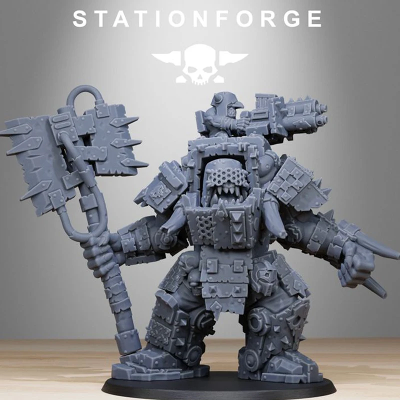 Orc Commander War Boss-ABS Resin Material-Tabletop Wargame Accessories-Collectibles and Ornaments